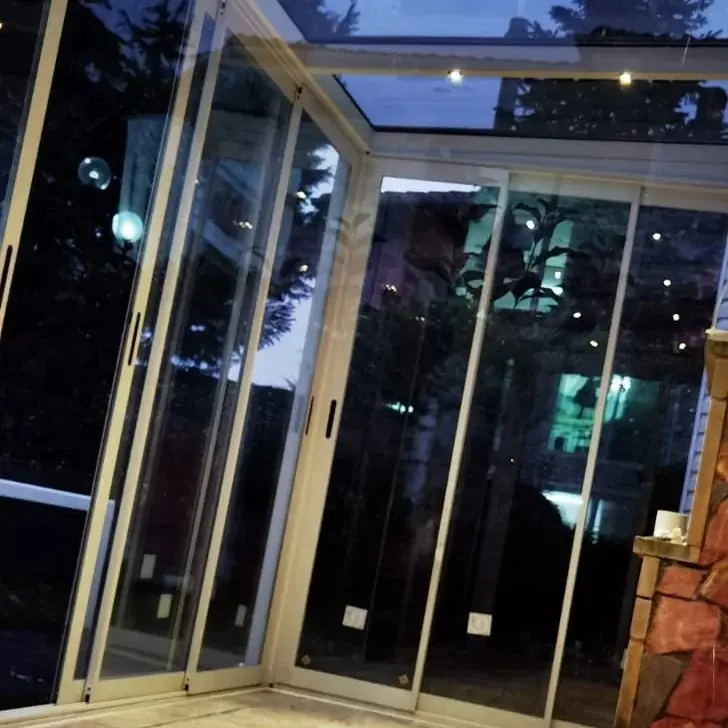 Cam çatı ve sürme cam uygulaması