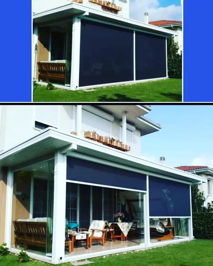 Zip perde ve sürme cam uygulaması