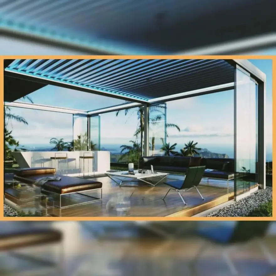 Bioklimatik pergola uygulaması