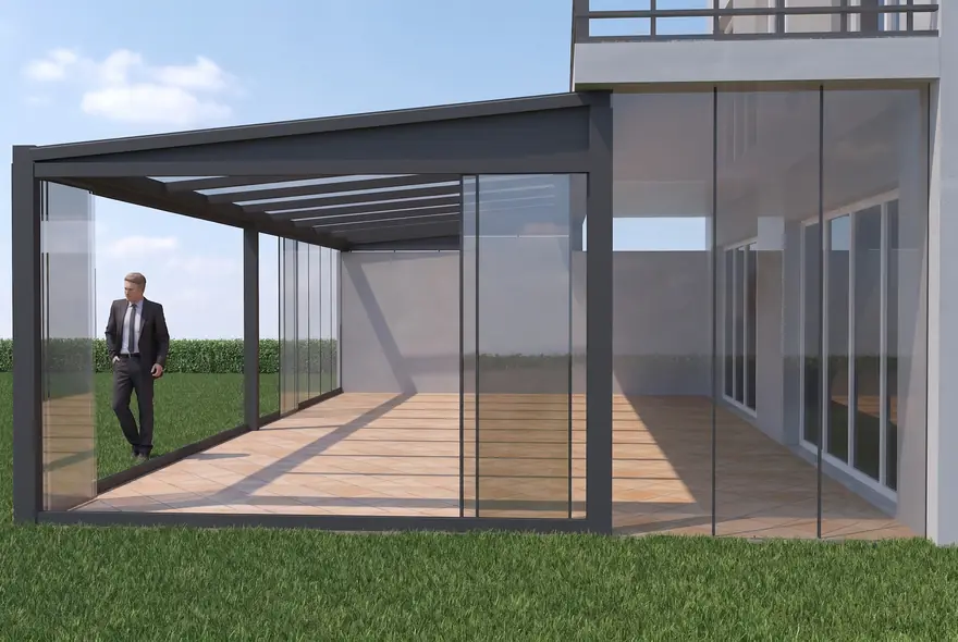 Glass roof + Sliding glass — Berlin, Germany